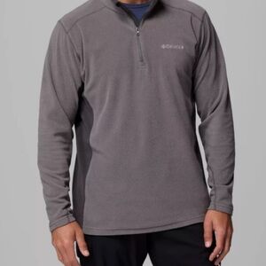 Columbia Two-Tone Gray Fleece Pullover Size Medium